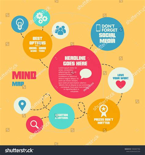 Mind Map Infographic Business Education Stock Illustration 1940487766