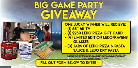win the ultimate setup for the game that includes 65 4k tv and more pizza ts game giveaway