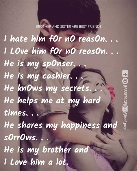 tag mention share with your brother and sister 💙💚💛👍 brother quotes sister love quotes sister