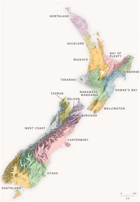 Regional Council Boundaries Nation And Government Te Ara