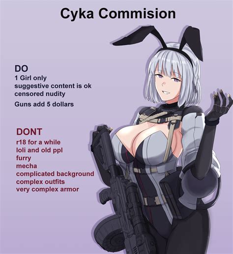 Cyka On Twitter Commission Open For One Slot Only And Im Only Accepting Half Body For 50 Usd