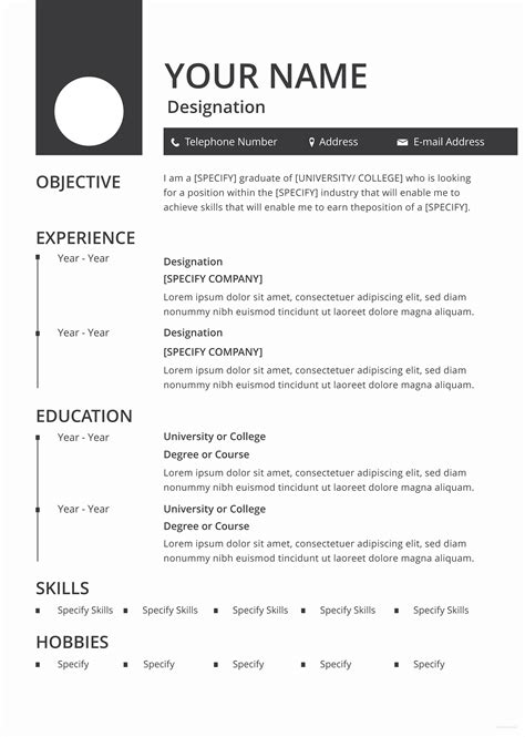 Page Cv Template Word Free One Page Resume Templates Edit The Best Porn Website