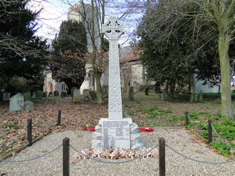 The War Memorial At Wrentham Church © Adrian S Pye Cc By Sa20