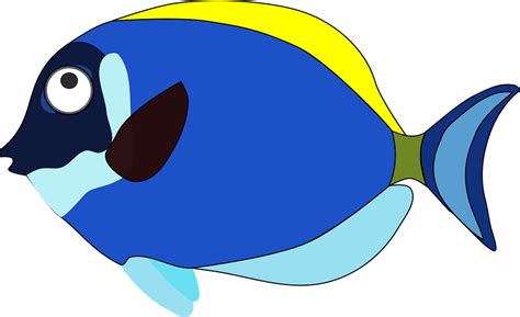 Blue Cartoon Fish · Free Vector Graphic On Pixabay