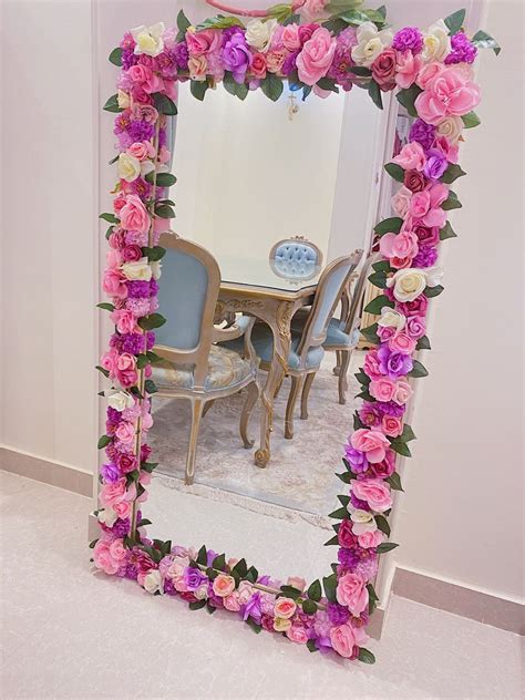 Mirror With Flowers Diy Diyqd