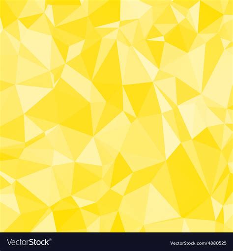 Abstract Yellow Triangle Geometrical Background Vector Image