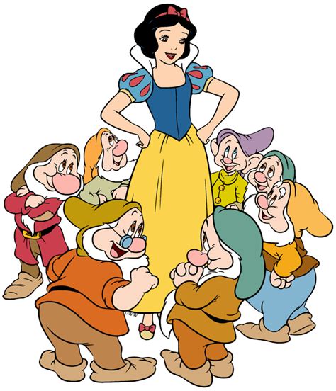 Snow White With Dwarfs Clip Art Images Disney Clip Art Galore