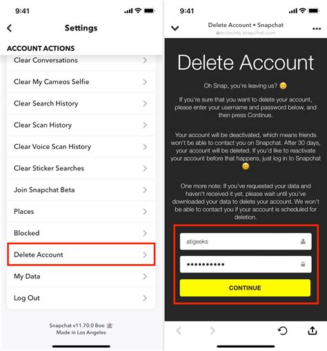 How To Delete My Snapchat Account Casterjas