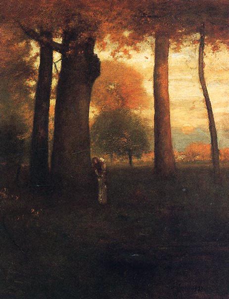 Sunset Golden Glow George Inness Painting Reproduction 2688 Topofart
