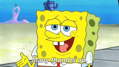 Spongebob Squarepants Thumbs Up  Find And Share On Giphy