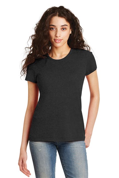 District Printed Womens Perfect Triblend Tee Single Color Logo