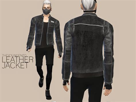 My Sims 4 Blog Leather Jacket For Males By Theyoungenzo