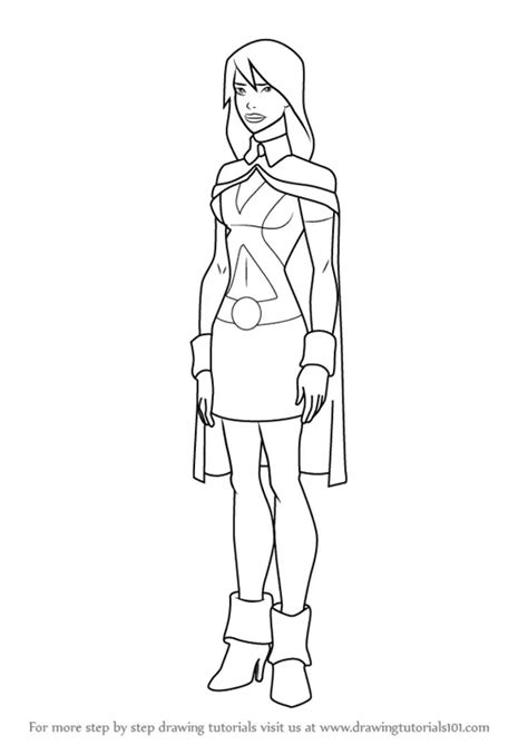 Learn How To Draw Miss Martian From Young Justice Young Justice Step