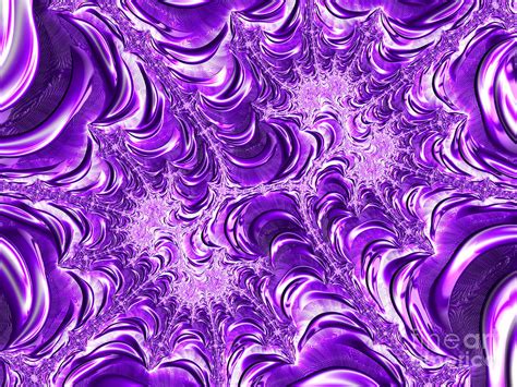 Deep Purple Fractal 71 Digital Art By Elisabeth Lucas Fine Art America