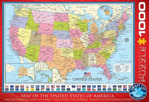 Eurographics Map Of The United States Puzzle Puzzles Please