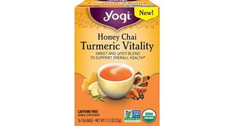 Yogi Tea Honey Chai Turmeric Vitality 6 Pack Supports