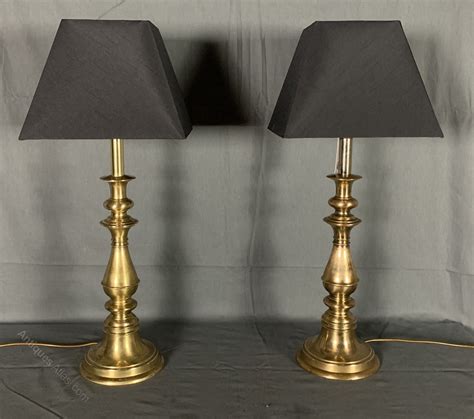 Antiques Atlas Large Decorative Solid Brass Table Lamps