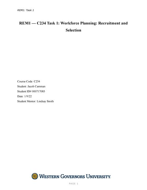 C234 T1 Final 214 This Document Is For Workforce Planning And Is Task