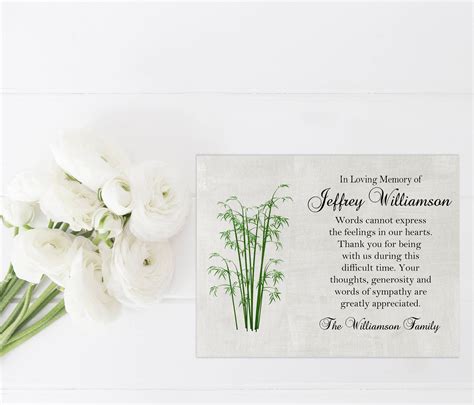 Sympathy Acknowledgement Cards Funeral Thank You And Bereavement Notes