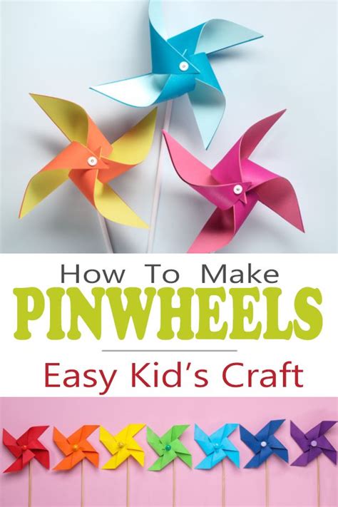 A Step By Step Tutorial For Making A Beautiful Pinwheel Craft Using
