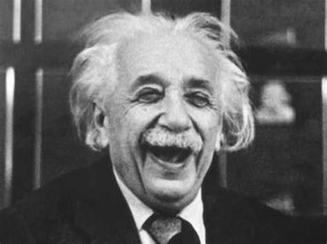 Albert Einstein Laughing Portrait Black And White Old Vintage
