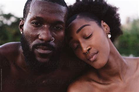 Engagement Shoot Of An Attractive Young African American Couple By Stocksy Contributor