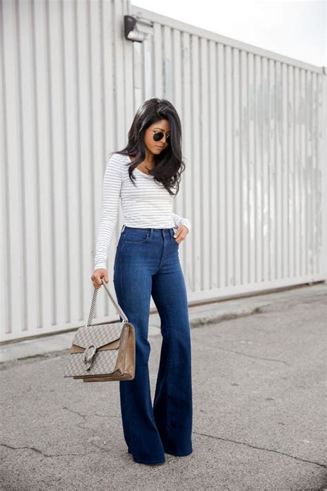 High Rise Flares Walk In Wonderland High Waisted Jeans Vintage How To Wear High Waisted