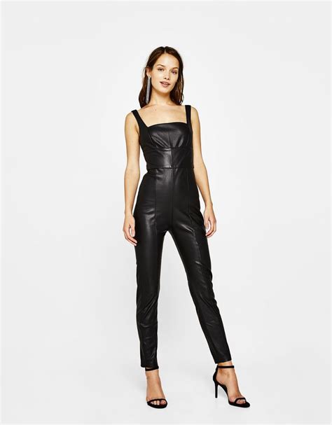 Long Faux Leather Jumpsuit Discover This And Many More Items In