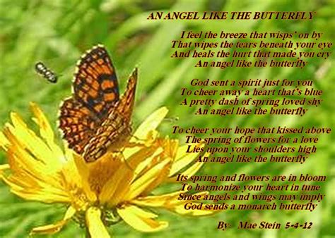 An Angel Like The Butterfly Spiritual Poetry