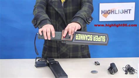 How To Use Handheld Metal Detector Youtube
