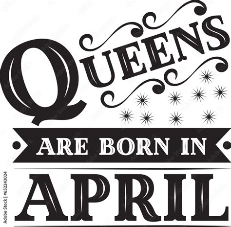 Grafika Wektorowa Stock Queens Are Born In Svg Birthday Svg Birthday
