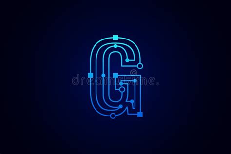Letter G Logo Design Template Line Art Logo Type Design Concept Of