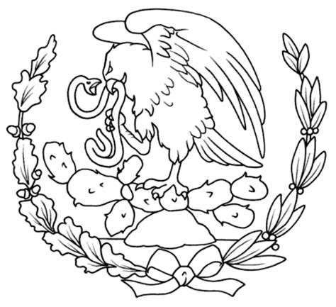  Escudo Mexicano Para Colorear Imagui