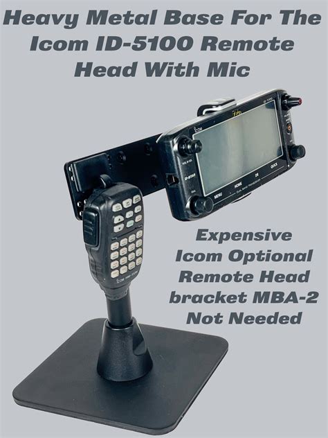 Icom Id 5100 With Microphone Holder Heavy Metal Base Lido Radio Products