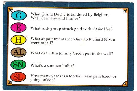 Printable Trivial Pursuit Questions And Answers Printable Questions And Answers