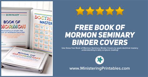 Book Of Mormon Seminary Binder Covers