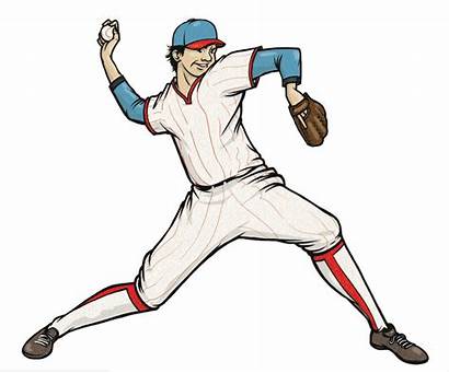 Clipart Baseball Illustrations Pitcher Cliparts Silhouette Getdrawings