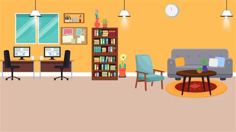 Background Animasi Bergerak Ruangan Kantor Youtube