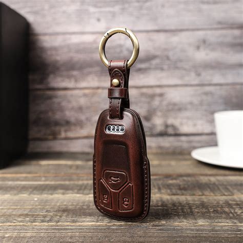 Custom Genuine Leather Car Key Holder Keychain Case Car Key Etsy