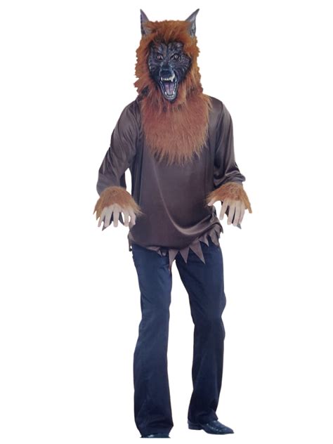 Mens Wolfman Werewolf Costume Halloween X Large 40 42