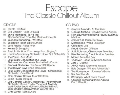 Escape The Classic Chillout Album Australian Edition Morricone