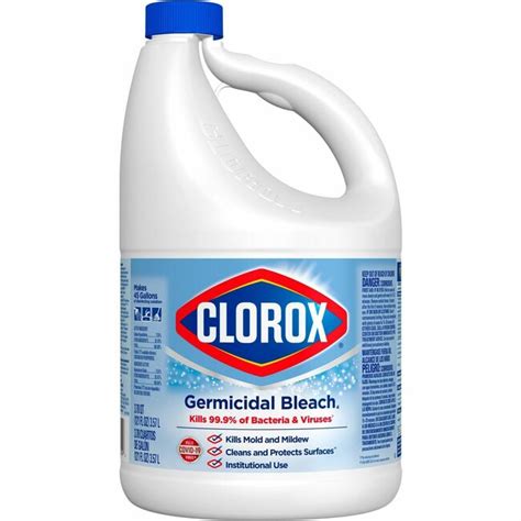 Clorox Germicidal Bleach Concentrate Liquid 121 Fl Oz 3 8 Quart