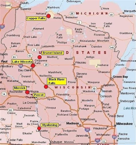 State Parks In Wisconsin Map Map