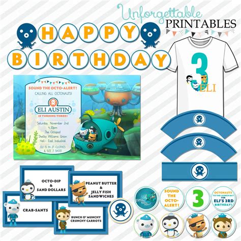 Free Octonauts Party Printables Printable Templates