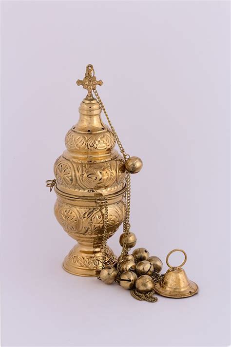 Censer Chalice Incense Burner Orthodox Decorative Bells Oriental