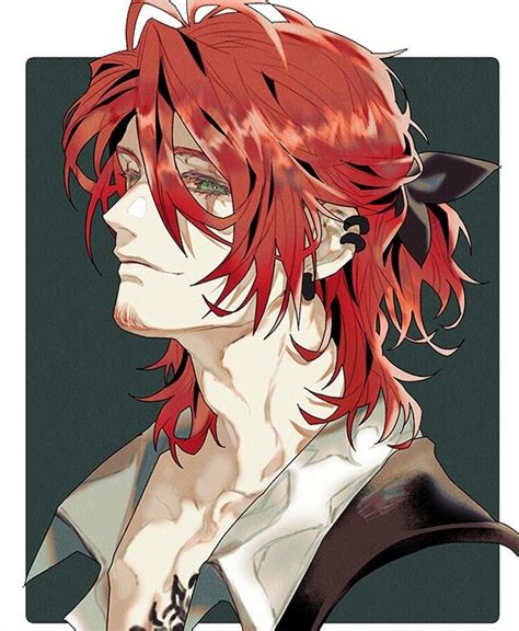 Wwzeu Red Hair Anime Guy Fantasy Character Design Character Art