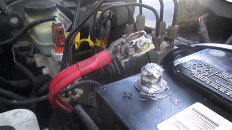 How I Clean My Car Battery Terminals Youtube