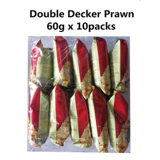 Double decker bus tin toys p.26cm, l.8cm t.12cm harga 450rb free shipping. Double Decker Snack Keropok 60g x 10packs Prawn Chicken ...
