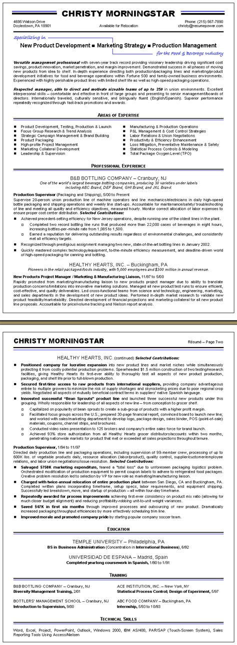 See good cv format examples and templates. Cv Resume For Bottling Company Format - Hotel Manager Cv ...
