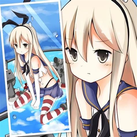 45x95cm Kantai Collection Fleet Girls Shimakaze Sexy Cartoon Anime Art Wall Picture Mural Poster